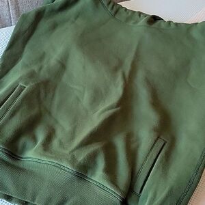 Zyia Womens Green Sweatshirt With Hood